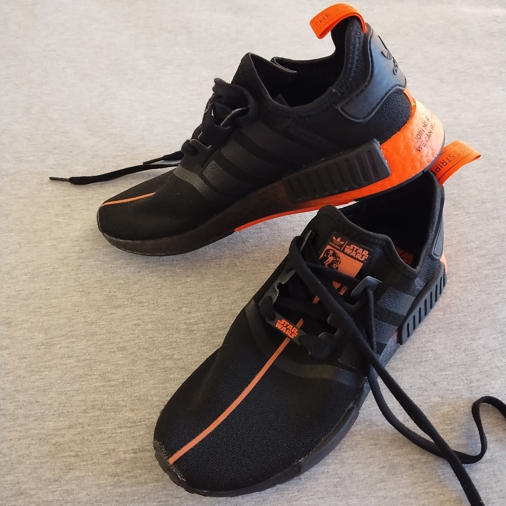 Men's Adidas Darth Vader Star Wars Black & Orange Limited Edition Sneakers Size9